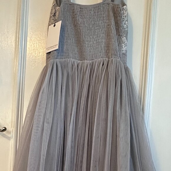 Tulle Lace Midi Dress in Grey NWT | Modcloth | Little Mistress - Picture 4 of 4